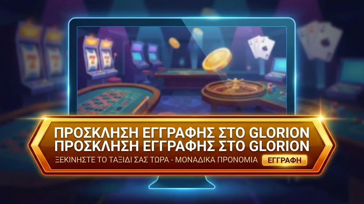Εγγραφή με μπόνους στο Glorion